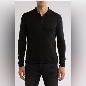 John Varvatos Classic Black Long Sleeve Shirt
